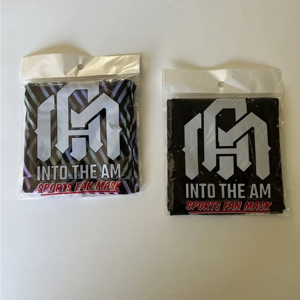 INTO THE AM Sports Fan Mask/Neck gaiters, Original Packaging, New